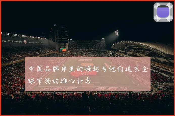 中国品牌库里的崛起与他们追求全球市场的雄心壮志